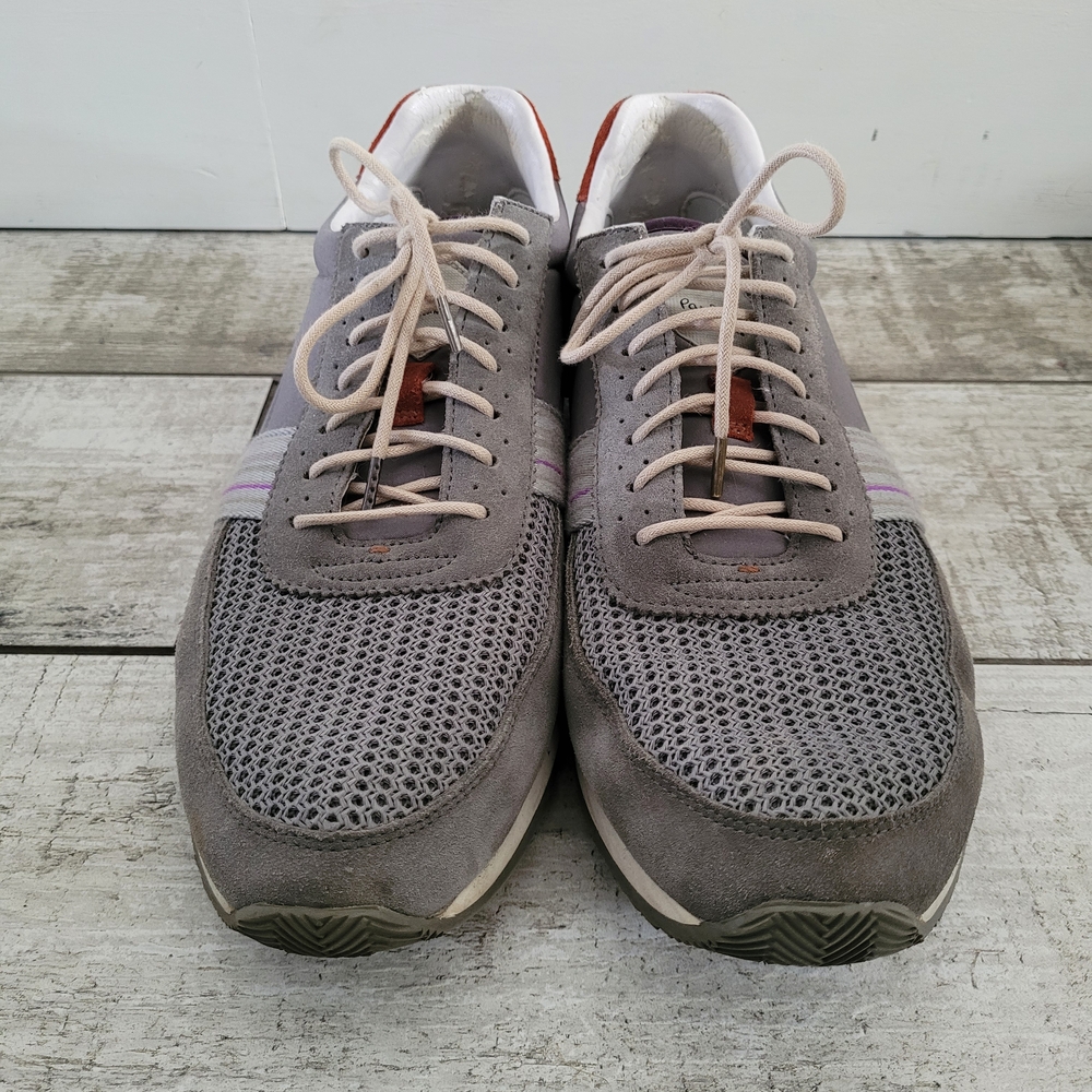 Paul Smith Gray and Purple Mesh Sneakers